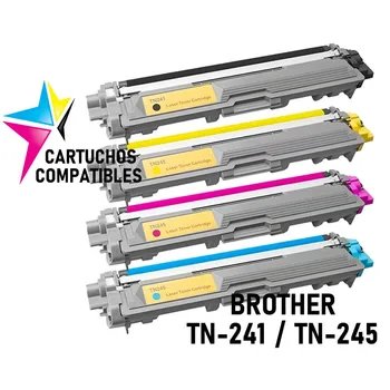 BROTHER TN-241 TN-245 Pack 4 tonerio DCP-9020CDW DCP-9022CDW DCP-9015CDW DCP-9017CDW HL-3140CW HL-3150CDW HL-3170CDW HL-3152CDW