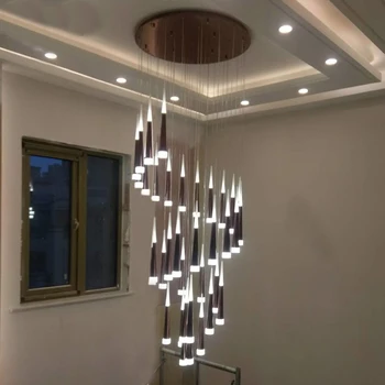 1-36 vadovai led laiptai sieniniai šviestuvai šiuolaikinės aliuminio Akrilo lampbody pakabinti lempą gyvenimo valgomasis, virtuvės šviestuvas, pakabos