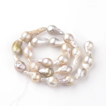 1 Kryptis Gamtos Keshi / Baroko Perlo Karoliukai Sruogos Kultūringas Gėlavandenių Perlų, 