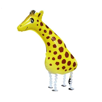 10vnt/krepšiai žirafa pėsčiomis pet balionus, Gimtadienio baras apdailos animacinių filmų balionas didmeniniams Vaikų žaislai