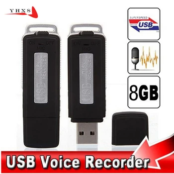 16GB Metalo Skaitmeninis Diktofonas, Balso Aktyvuota USB Pen Drive Balso Įrašymo Du laiko Tarpsniai PC Xiaom 