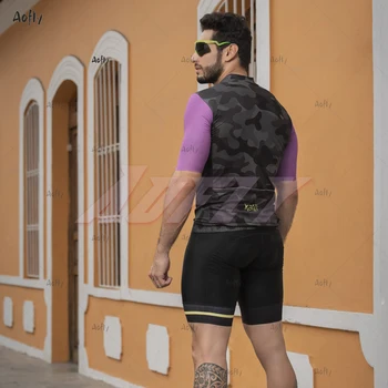 2020 Kamufliažas stiliaus Kafitt pro komanda dviračių džersis nustatyti vasaros drabužių nuoma MTB kelių Ropa Ciclismo Dviračių maillot šortai, kombinezonai su antkrūtiniais