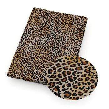 50*145cm Leopard Poliesterio, Medvilnės Audinio Kratinys Audinių Vaikų Namų Tekstilės Formavimo Medžiaga Lėlės Suknelė Užuolaidų,1Yc13514