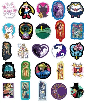 50pcs Sailor Moon grafiti lipdukai sąsiuvinis telefonas apdailos lipdukai bagažo lipdukų, žaislų, dovanų