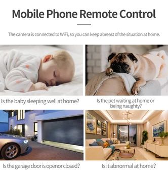 720P WiFi Naktį, Fotoaparatą, Mobilųjį Telefoną Nuotolinio Valdymo vaizdo Kamera EWeLink APP Kontrolės Namų Kūdikio Saugumo Stebėti