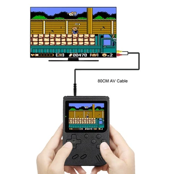 8 Bitų 3inch Nešiojamą Retro Vaizdo Žaidimų Konsolę įmontuotas 400 Žaidimų Nešiojamą Žaidimų Žaidėjas Nešiojamas Mini Retro Konsolė, skirta Vaikams Suaugusiųjų