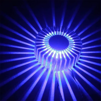 Aliuminio Lubų Šviesos Spalvinga paviršinės Montuotės Lempos Nuotolinio Valdymo RGB Smart LED 3W šviesos srautą galima reguliuoti Šviesos Kambarį, Koridorių