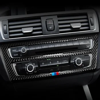 Anglies Pluošto BMW 1 2 Serija F20 F21 F22 F23 Interjero Pavarų Oro Kondicionavimo sistema, CD Skydo Durų Porankiai Padengti Trim Automobilių Lipdukas