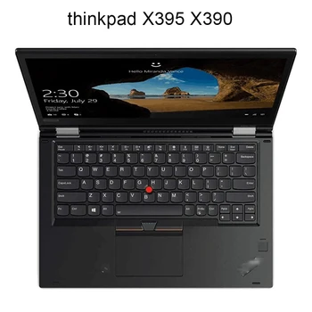 Anti-dulkių Silicio Klaviatūros Dangtelio lenovo ThinkPad X395 X390 X280 13.3 colių aišku, Sulankstomas plaunamas minkštas kino silikono TPU