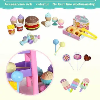 Apsimesti Žaisti Virtuvės Žaislai, Skirti Vaikams Oyuncak Mini Ledų, Saldainių Krepšelį Namą, Automobilį Pasukti Žaislas Mergina 2-10 metų