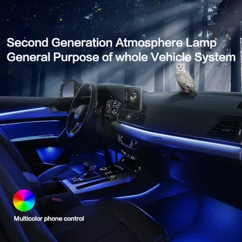Audi 09-20 metų Q5 21/30 spalvos LED dienos Šviesos Interjero atmosferą šviesos durų lemputė šviesos Kojoms