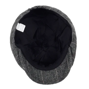 Aukštos kokybės newboy skrybėlę pledas beretė skrybėlę žiemos šalčio Saugo šilta kepurės vyrų ir moterų mados laukinių kepurės atsitiktinis sporto bžūp