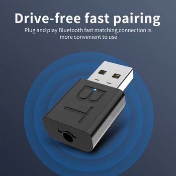Bluetooth 5.0 Garso Siųstuvą, Imtuvą USB Adapteris TELEVIZIJA PC Automobilinis Nešiojamas Garsiakalbis DQ-Drop