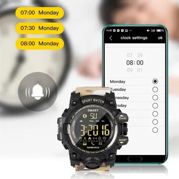 COXRY Kamufliažas Karinės Žiūrėti Skaitmeninę Veikia Smart Watch Vyrų Sporto Laikrodžiai Vyrams Elektronika Riešo Žiūrėti Chronometras Smartwatch