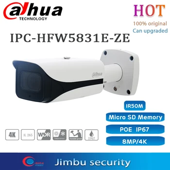 Dahua IP Kamera su POE 8MP IPC-HFW5831E-ZE 2.7 ~ 12 mm, motorizuotas objektyvas IR50M 1/1 Signalą, Micro SD Lizdas Iki 128G IP67, IK10 IVS