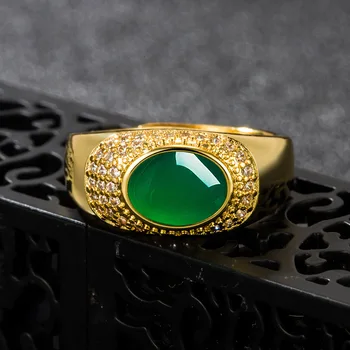 Derliaus Aukso Spalvos 925 Sidabro Žiedai Moterims, Natūralus Žaliasis Smaragdas Brangakmenio Žiedas Vestuvių Dalyvavimas Etninės Bauda Papuošalai, Dovanos