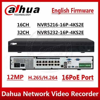 DHL Dahua Originalus NVR5216-16P-4kS2 NVR5232-16P-4kS2 16/32CH 12MP 1U 16PoE 4K&H265 Lite Tinklo Vaizdo įrašymo NVR5216-16P-4KS2E