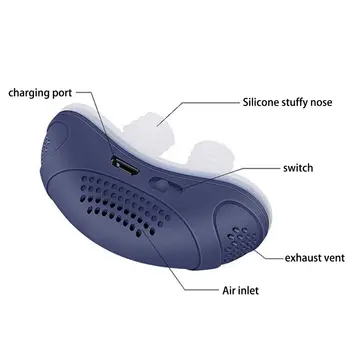 Elektros Anti-Knarkimas Prietaisas Deguonies Koncentracija CPAP Nustoti Knarkti Nosies Dilator Nosies Įrašą Pagerinti Miego Apnėja Pagalbos Priemonė