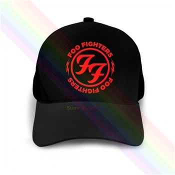 Foo Fighters Raudonas Logotipas Klasikinis 2020 Naujausias Juoda Populiarus Beisbolas Bžūp Skrybėlės Unisex