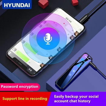 Hyundai HYV-E960 profesionalių skaitmeninių balso garso įjungtas diktofonas šifravimo laiko žyma mini MP3 nešiojamų diktofoną, bet bodhis nenorėjo