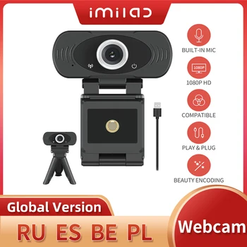 IMILAB 1080P HD WebCamera verslo Klasės Kamera, Built-in Dual Mikrofonus Smart USB Webcamera PLUG&PLAY for Desktop Nešiojamieji kompiuteriai KOMPIUTERIO Namuose