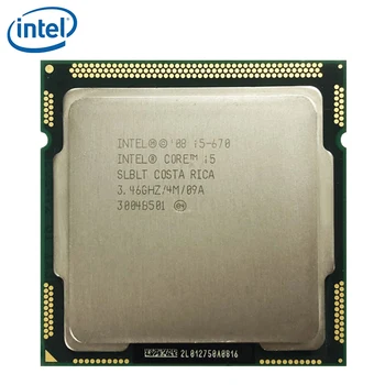 Intel Core i5-670 i5 670 3.46 GHz, Dual-Core CPU Procesorius 4M 73W LGA 1156 išbandyti darbo
