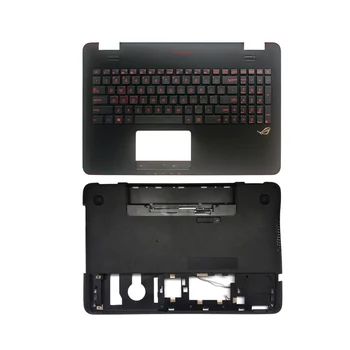 JAV apšvietimu nešiojamojo kompiuterio klaviatūros Asus GL551 GL551J GL551JK GL551JM GL551JW GL551JX GL551V GL551VW Palmrest Viršutinio/Apatinio padengti