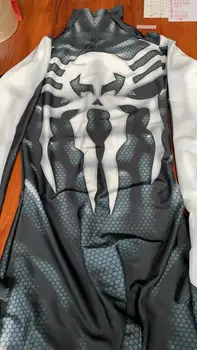 Juoda Dideli akiniai Kostiumas Spandex 3D Atspausdintas Juodos Symbiote Kostiumas Helovyno Cosplay Fullbody Zentai Kostiumas Suaugusiųjų & vaikams