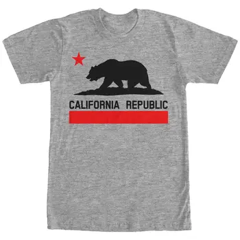 Karšto Pardavimo Vyrams Marškinėliai Mados Prarado Dievų Kalifornijos Respublikos Mens Grafinis Marškinėliai Vasara O-Kaklo Viršūnes