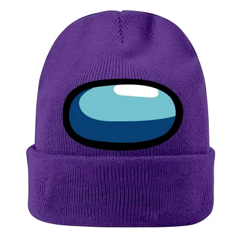 Karšto Žaidimas Tarp Mūsų Megzti skrybėlę Bžūp Modelis Tarp Mūsų Žaidimas Hip-hop skrybėlę Išlaikyti Šiltas dovana žiemos skrybėlės moterims merginos žiemos beanies skrybėlės