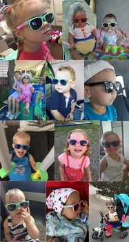 LongKeeper Veidrodis, Vaikams, Akiniai nuo saulės su Atveju, Berniukų, Mergaičių Poliarizuota Silikono Saugos Saulės Akiniai Dovana Vaikams Baby UV400 Gafas