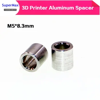 M5* 8.3 mm aliuminio tarpiklius už Creality CR-10 3D spausdintuvas Z ašies dalys Aliuminio poveržlė aliuminio įvorė izoliacijos žiedą