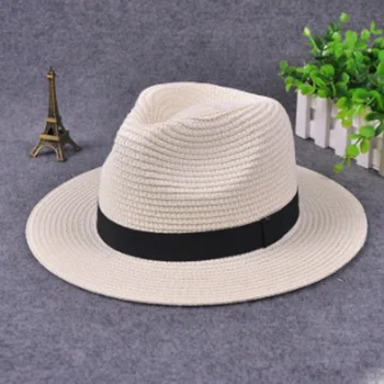 MAERSHEI Vasaros mados balta butas briauna plati kraštų moterų strawhat moterų džiazo fedoras kepurę nuo saulės-shading skrybėlę paplūdimio bžūp vasaros
