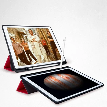 Magnetinio Smart Case For iPad 7 8 Gen Atveju Pen Lizdas Slim Stovėti Padengti iPad 10.2 Auto Sleep / Wake 