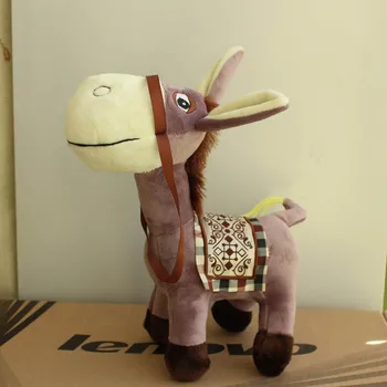 Minkštas Modeliavimas Donkey pliušiniai žaislai Mielas gyvūnų įdaryti lėlės kawaii dovana vaikams, žaislai