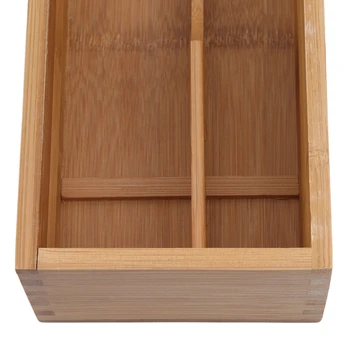 Namuose Bambuko Eco-friendly Japoniško stiliaus Stalo Lazdelės Šaukštas Narve Laikymo Dėžutė Medinė dėžė Talpykla