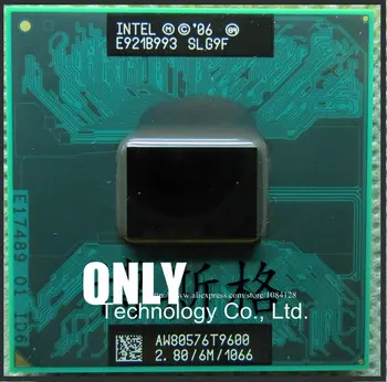 NAUJAS CPU Nešiojamas kompiuteris Core 2 Duo t9600 T9600 CPU 6M Cache/2.8 GHz/1066/Dual-Core Nešiojamas kompiuteris procesorius GM45/PM45