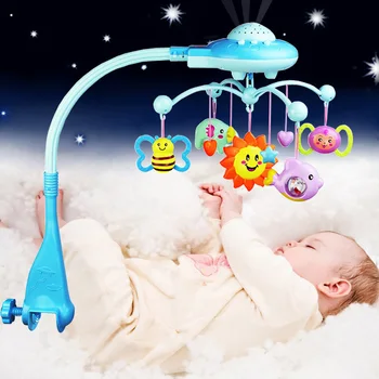 Naujas Kūdikio Barškutis Sukasi Muzikos Žvaigždžių Projekcija Su Lova Bell Naujagimis Vaikas Kalėdų, Gimtadienio Dovana Vaikams, Kūdikių Žaislai