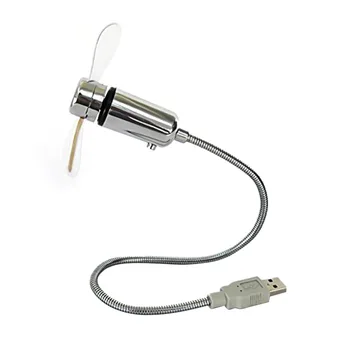 Naujas Patvarus, Kolonėlė, USB Mini Lanksti LED Šviesos USB Aušinimo Mirksi Temperatūros Ekranas Ventiliatorius PC Nešiojamas Nešiojamojo kompiuterio Darbalaukį