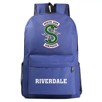 Naujas Riverdale Pietų Pusėje Žalčių Kuprinė Vaikams Mokyklos Maišą Bookbag vyrai moterys Nešiojamas Pečių Krepšiai, Laisvalaikio Kelionės Krepšys