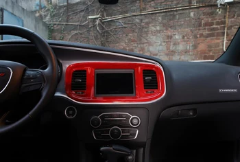 Navigacijos GPS Apdailos Dangtelio Apdaila Decal Dodge Įkroviklis 2016 2017 2018 2019 2020 ABS Anglies Pluošto, Automobilių Reikmenys