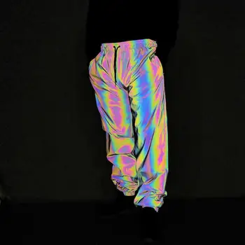 NEJAU 2020 vyrų akinti spalva žvilgsnio septynių spalvų laisvalaikio kelnės paauglių hip-hop šokių kojų kelnės
