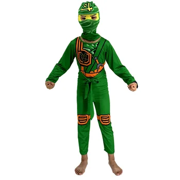 Ninjago Cosplay Kostiumas Vaikams Drabužius, Žalia Rinkiniai Vaikams Kostiumas Vaikams Išgalvotas Šalis Suknelė Ninja Cosplay Superherojų Kostiumai