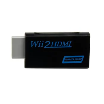 Patikimas dropshipping Ar CSV Full HD HDMI 1080P Konverteris Adapteris, 3,5 mm Garso Išvesties Wii 2