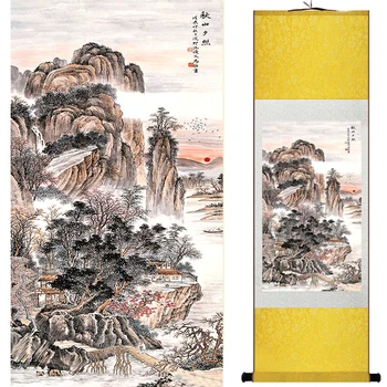 Peizažas Namų Biuro Apdailos Kinijos pažymėkite tapybos Kalnų ir vandens painting19060805