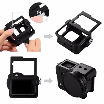 PULUZ Atveju Būsto Shell GoPro Hero 7 black CNC Apsauginio Narvo+Draudimo Frame&52mm UV Objektyvas GoPro Hero 2018