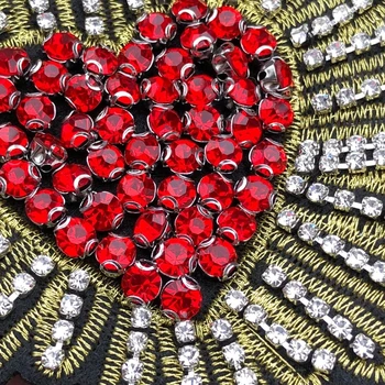 Rankinis nagų granulių pleistras nukryžiuoti gręžimo spalva širdies pleistras drabužių 