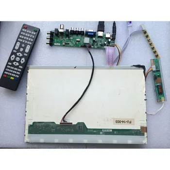 Rinkinys N154I2-L02 Rev. C1 30pin USB AV digital 1280X800 Valdiklio plokštės DVB-T, DVB-C, HDMI LCD 1 CCFL 15.4