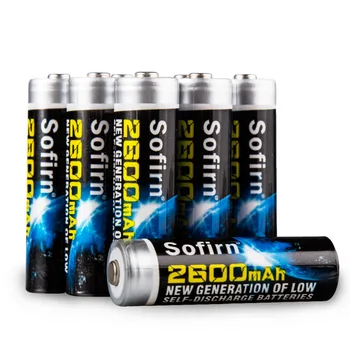 Sofirn AA 2600mah Baterija 1.2 V NI-MH iš Anksto įkrauti Akumuliatoriai Ląstelių Fotoaparato Žibintuvėlis 8 Vienetų