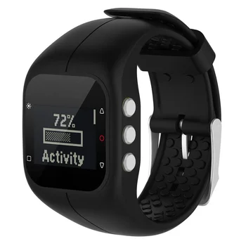 Spalvinga Smartwatch Dirželiai Minkšto Silikono Watchband Pakeitimas su Metalo Sagtis už Poliarinio A300 Smart Žiūrėti Smart Priedai